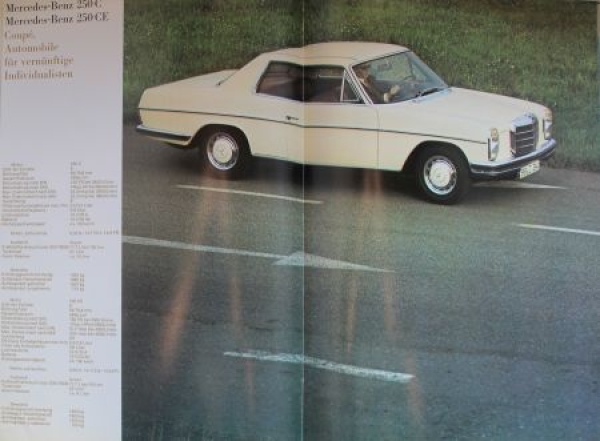 Mercedes-Benz Personenwagen Modelprogram 1969 Carbrochure (8199)